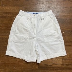 Karen scott sport vintage high waist white shorts women’s size 8
